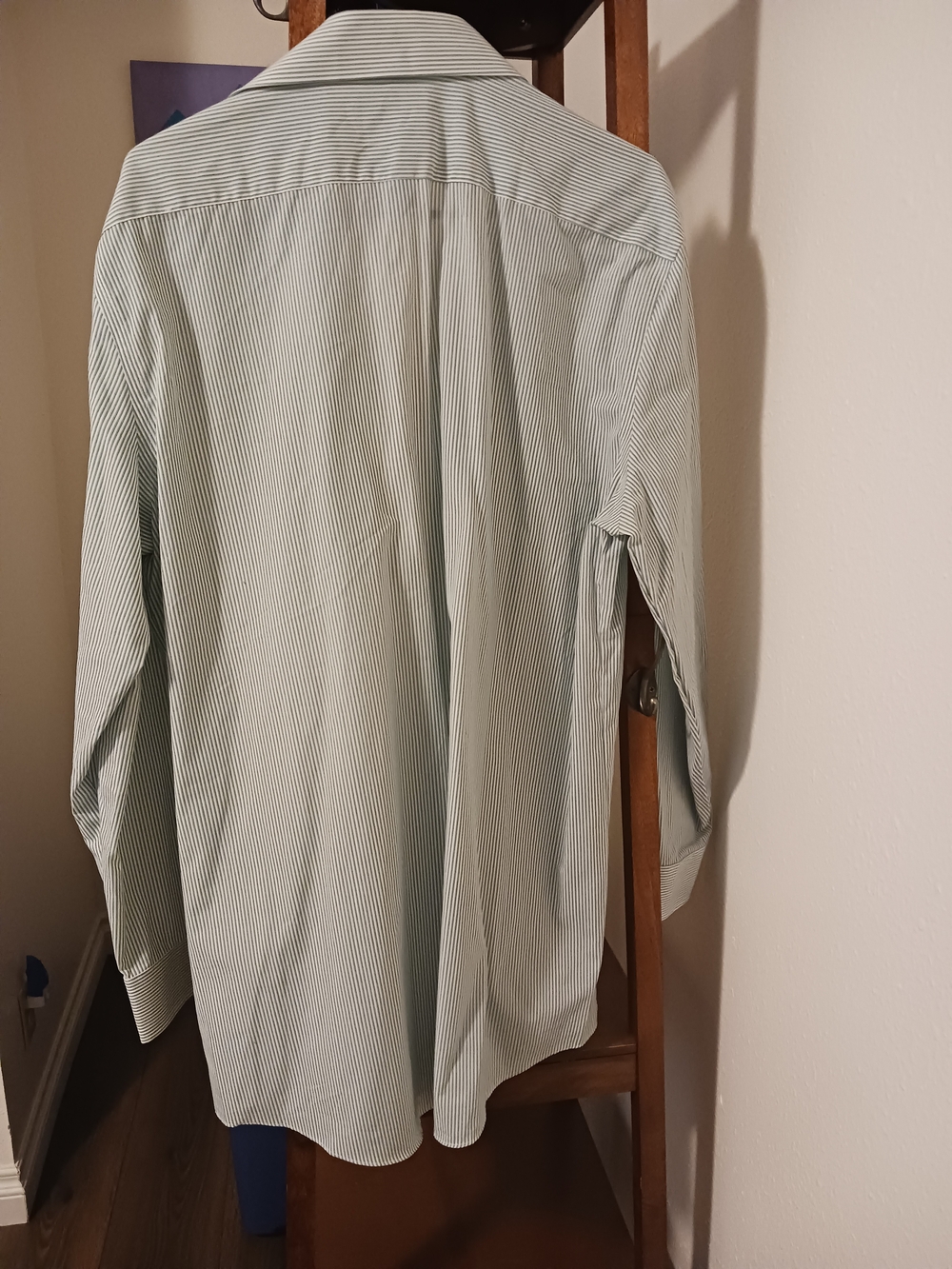 MEN's Stafford Light Green Striped Shirt